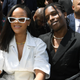 Rihanna and A$AP Rocky attend the Louis Vuitton Menswear Spring/Summer 2019 show on June 21, 2018 in Paris, France.